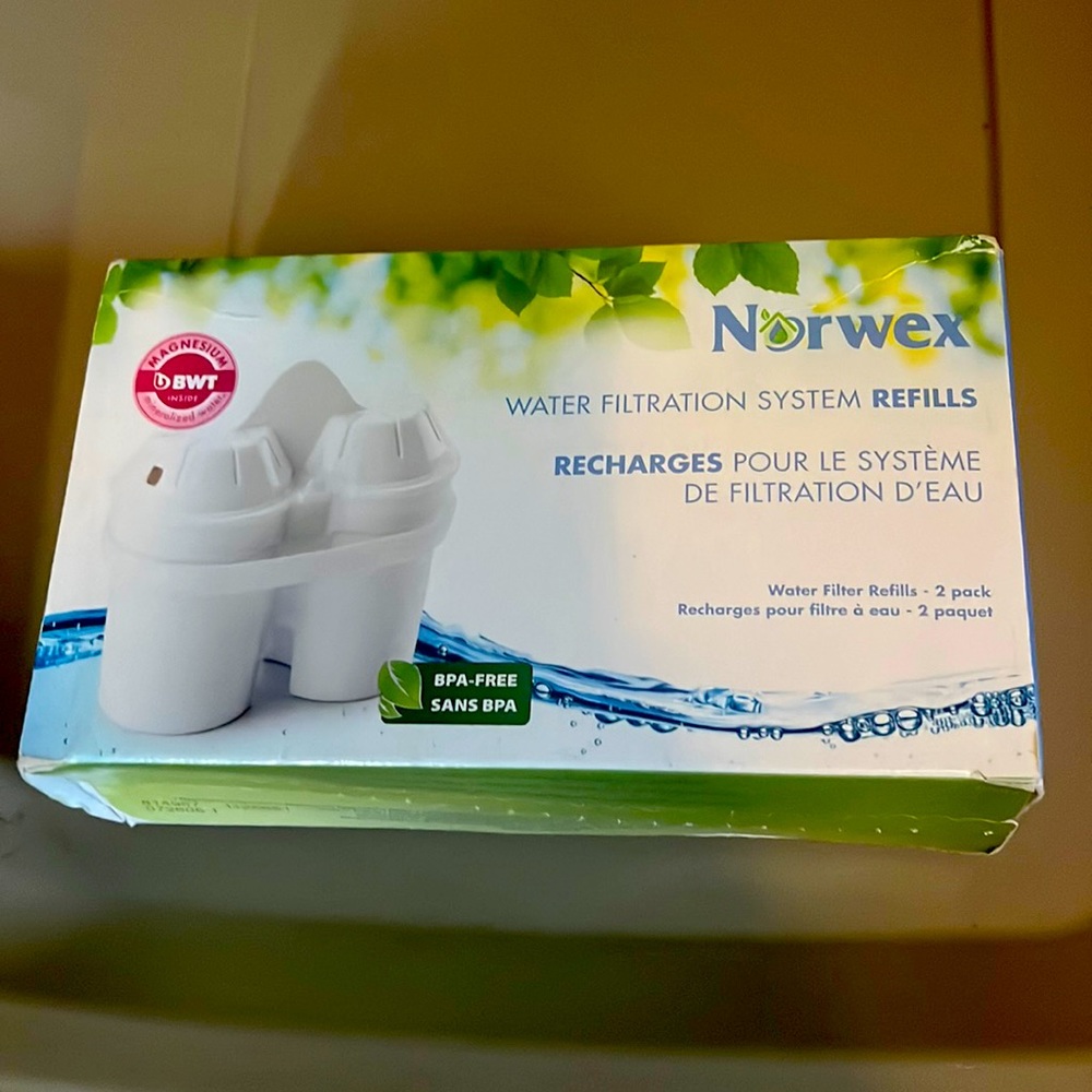 Norwex water filtration pitcher refill